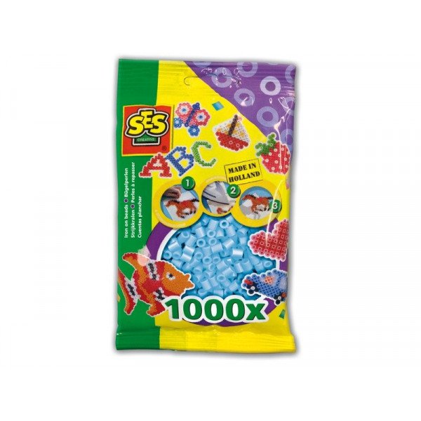 SES: Vasalható gyöngy 1000 darabos - világoskék