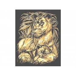 Arany képkarcoló/oroszlán kölykével 0603 Kreatív készlet REGIO
