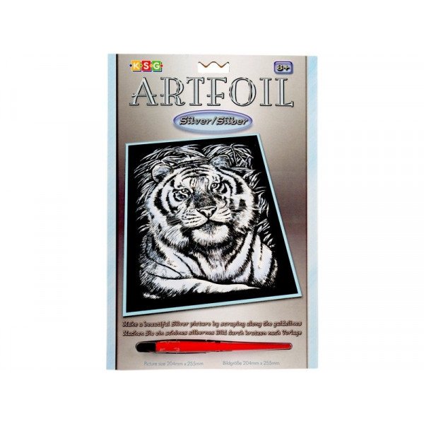 Ezüst képkarcoló/szibériai tigris 1017