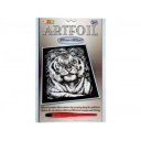 Ezüst képkarcoló/szibériai tigris 1017