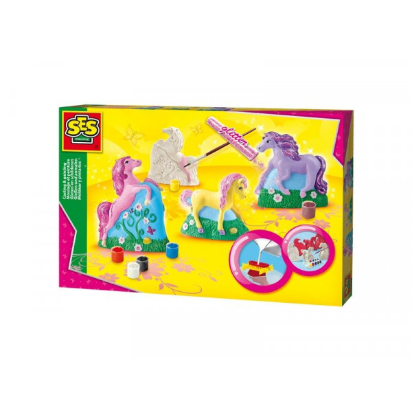 Gipszkiöntő játék - 3Ds lovacskák 01356