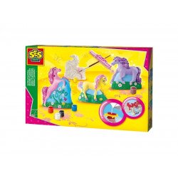 Gipszkiöntő játék - 3Ds lovacskák 01356 Kreatív készlet SES