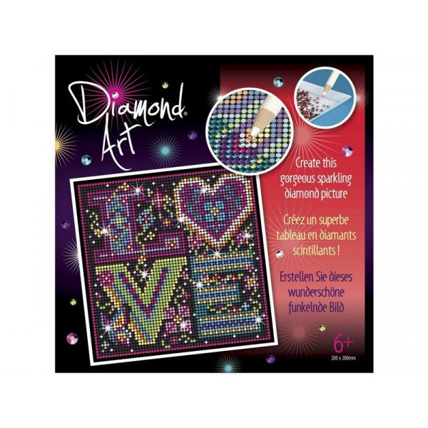 Gyémántszemes kirakó szett - Love felirat 1610