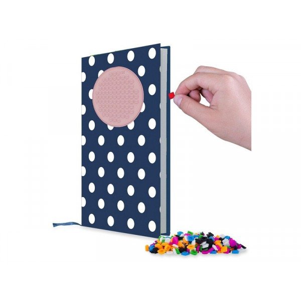 Pixie napló kék-rózsaszín pöttyös PXN-12-84