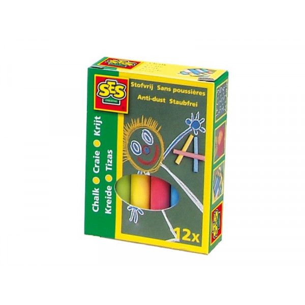 Táblakréta színes, 12 db 00201