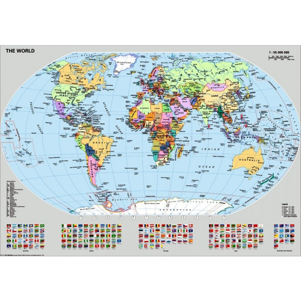 Puzzle 1000 db - Világtérkép 156528