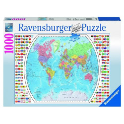 Puzzle 1000 db - Világtérkép 19633
