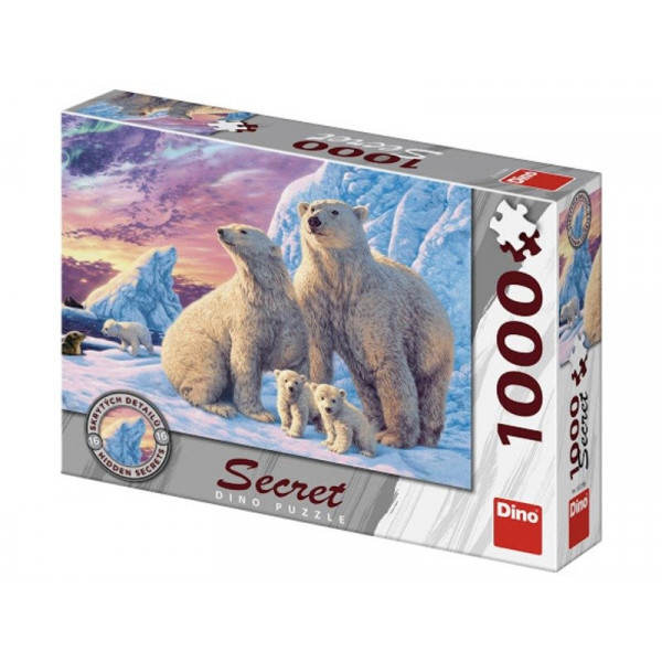 Puzzle 1000 pcs, titkos - Jegesmedvék 532786