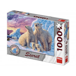 Puzzle 1000 pcs, titkos - Jegesmedvék 532786