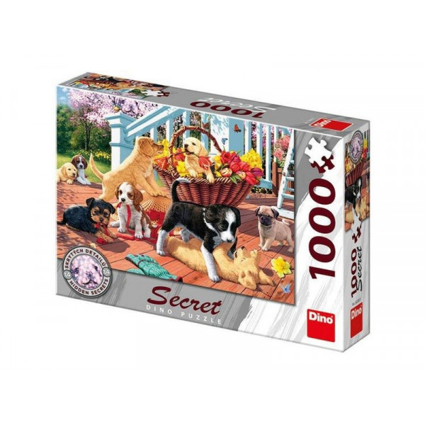 Puzzle 1000 pcs, titkos - Kutyusok 532557