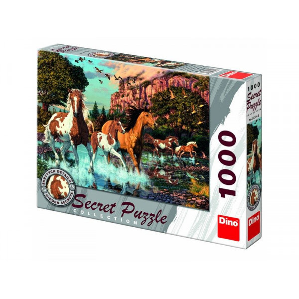 Puzzle 1000 pcs, titkos - Lovak 532649