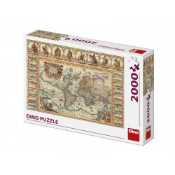 Puzzle 2000 db - Világtérkép 561151