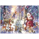 Puzzle 100 db - Erdei karácsony 12937
