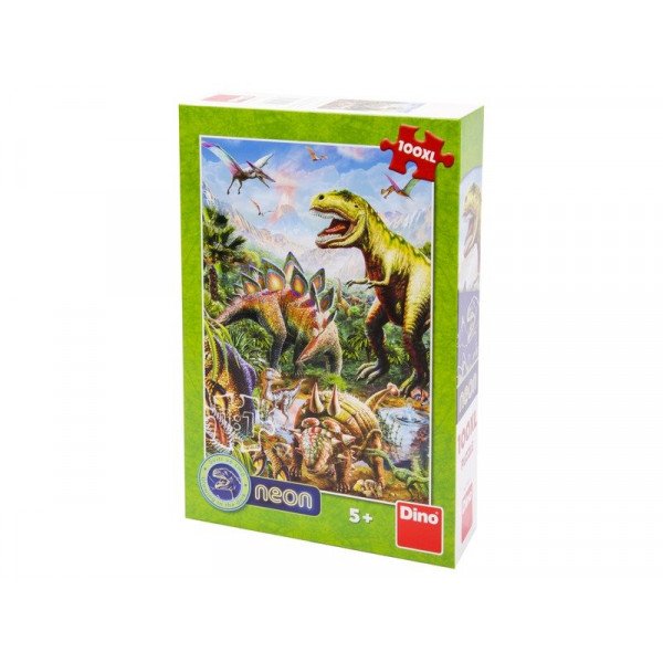 Puzzle 100 db XL - Dínók világa 394155