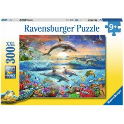Puzzle 300 db - Delfin paradicsom 12895 100-499 darabos puzzle Ravensburger