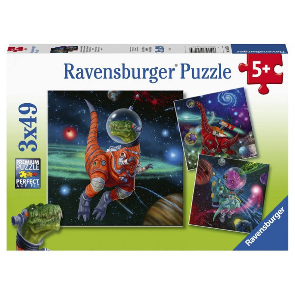 Puzzle 3x49 db - Galaktikus dinoszauruszok 05127