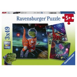 Puzzle 3x49 db - Galaktikus dinoszauruszok 05127 100-499 darabos puzzle Ravensburger