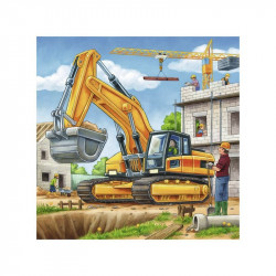 Puzzle 3x49 db - Óriási munkagépek 09226