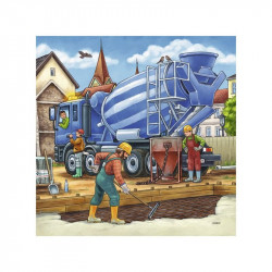 Puzzle 3x49 db - Óriási munkagépek 09226