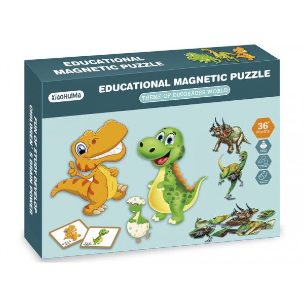 2IN1 mágneses puzzle - dínók, 95 db 321002177