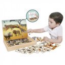 2IN1 mágneses puzzle - vadállatok, 86 db 32100217