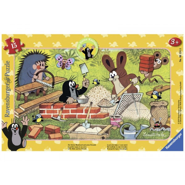 Puzzle 15 db - Kisvakond és barátai 06151