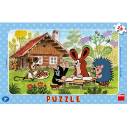 Puzzle 15 db - Kisvakond látogatóban 301160 1-99 darabos puzzle Dino