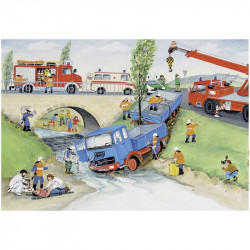 Puzzle 2x24 db - Tűzoltás közben 08851