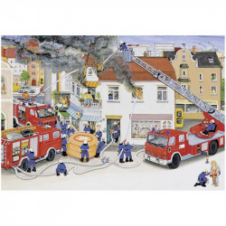 Puzzle 2x24 db - Tűzoltás közben 08851