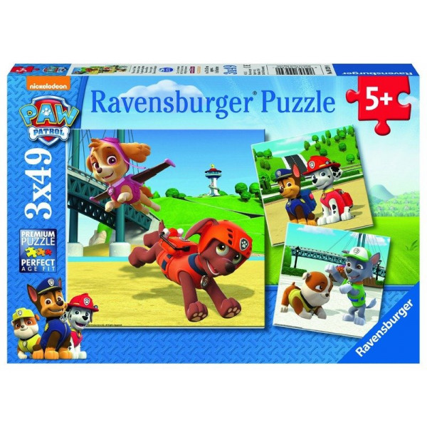 Puzzle 3x49 db - Mancs őrjárat 09239