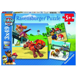 Puzzle 3x49 db - Mancs őrjárat 09239