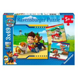 Puzzle 3x49 db - Mancs őrjárat 09369