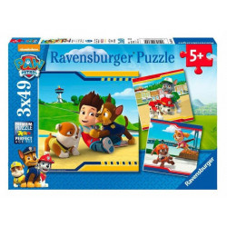 Puzzle 3x49 db - Mancs őrjárat 09369 1-99 darabos puzzle Ravensburger