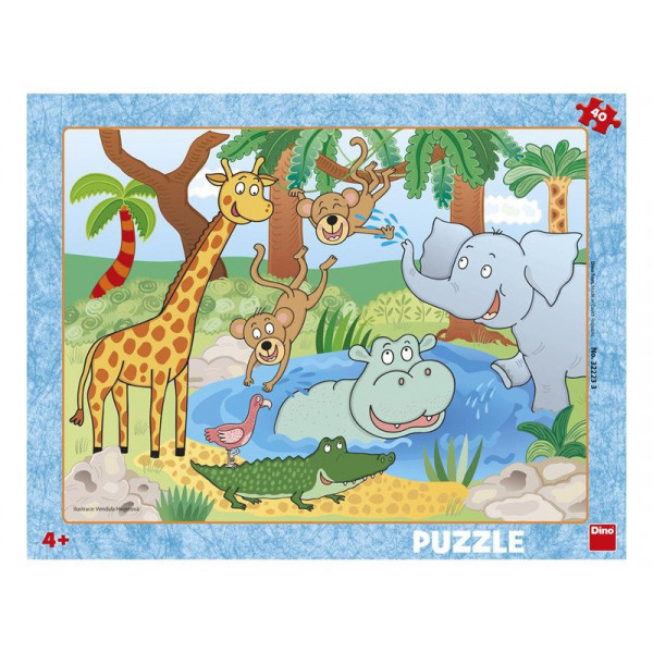 Puzzle 40 db - állatkert 322233
