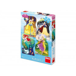 Puzzle 4x54 db - Hercegnők 333185