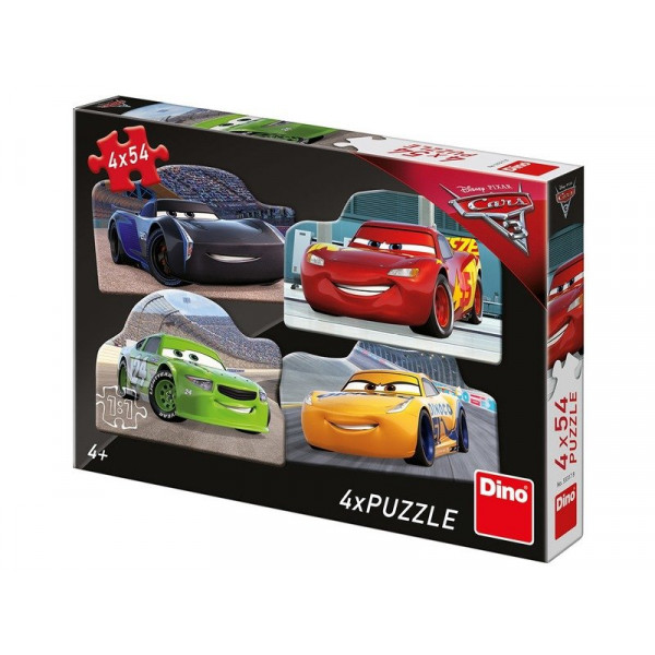 Puzzle 4x54 db - Verdák 3. 333178