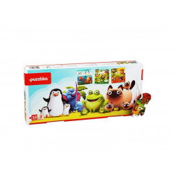 XXL puzzle - 3IN1 kedvenc állatom 12985 1-99 darabos puzzle Puzzlika