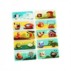 XXL puzzle - állatok és lakhelyeik 13074