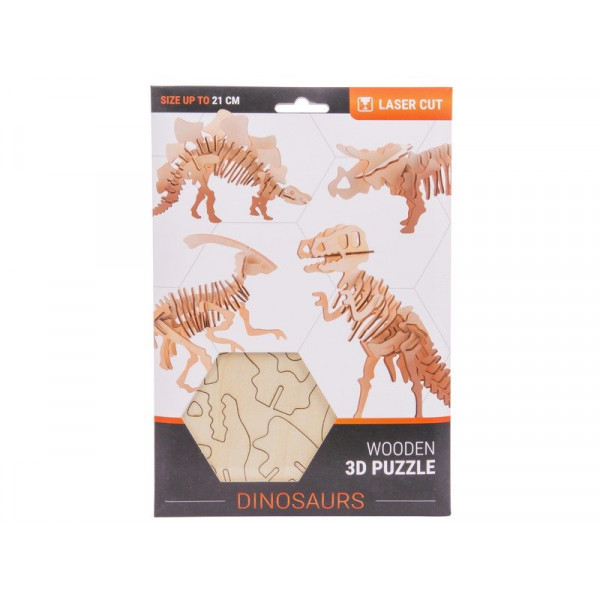 3D fa puzzle - dínók, 4 féle 26096