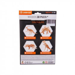 3D fa puzzle - dínók, 4 féle 26096