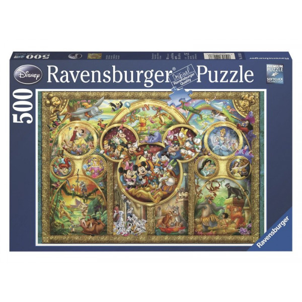 Puzzle 500 db - Disney család 14183