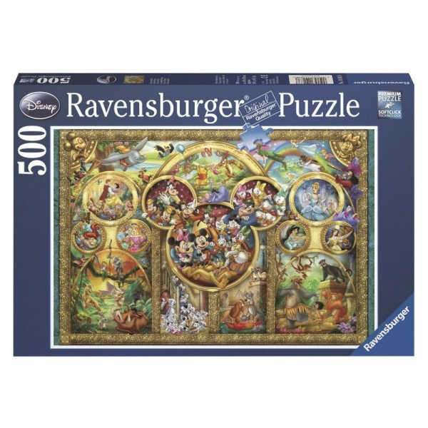 Puzzle 500 db - Disney család 14183