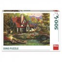 Puzzle 500 db - Ház a tónál 502512