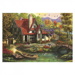 Puzzle 500 db - Ház a tónál 502512