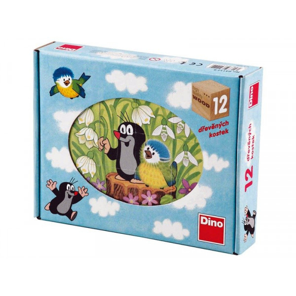 Fa mesekocka 12db.Kisvakond és a madár 641129