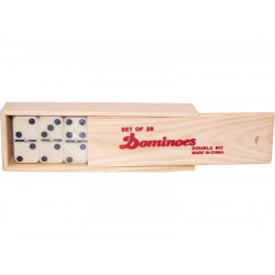 Műa.dominó fadobozos 48x24cm.28db. 5009 Dominó, Sakk REGIO