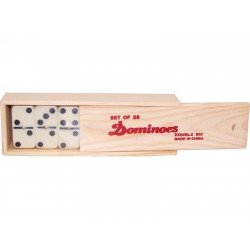 Műa.dominó fadobozos 48x24cm.28db. 5009 Dominó, Sakk REGIO