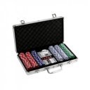 Alu bőröndös póker készlet 300 darab zsetonnal