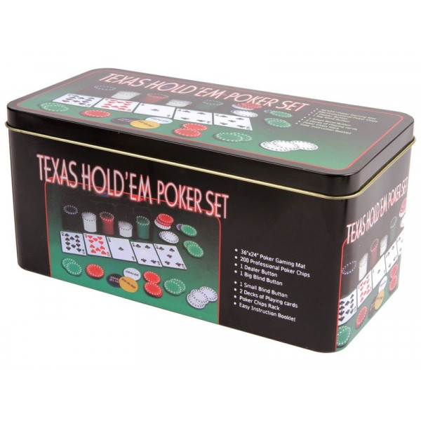 Pókerszett fémdobozban 9180B-1