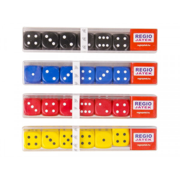 Dobókocka műanyag dobozban 6 db-os 3950599